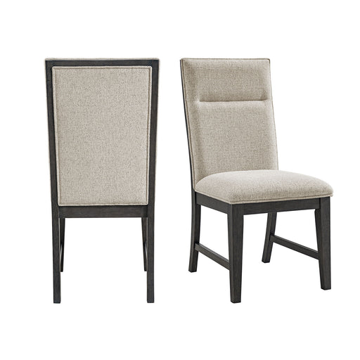 Axel - Fabric Dining Chair (Set of 2) - Light Gray / Espresso – Chair Sets by Elements International at Furniture Wholesale Plus , Nashville furniture store