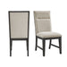 Axel - Fabric Dining Chair (Set of 2) - Light Gray / Espresso – Chair Sets by Elements International at Furniture Wholesale Plus , Nashville furniture store