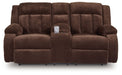 Free Wake - Double Relcining Power Loveseat With Console - Chocolate – Reclining Loveseats by Signature Design by Ashley® at Furniture Wholesale Plus , Nashville furniture store
