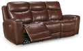 Bexhurst - 2 Pc. - Power Reclining Sofa And Loveseat - Mahogany – Reclining Sofas & Loveseats by Signature Design by Ashley® at Furniture Wholesale Plus , Nashville furniture store