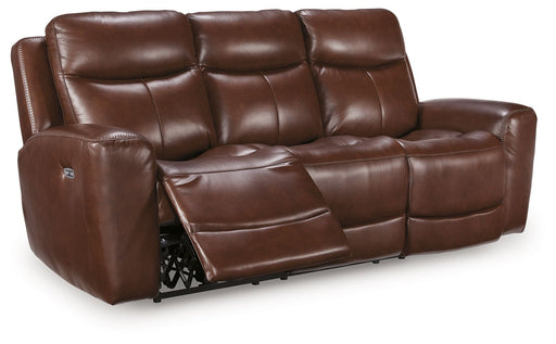 Bexhurst - 2 Pc. - Power Reclining Sofa And Loveseat - Mahogany – Reclining Sofas & Loveseats by Signature Design by Ashley® at Furniture Wholesale Plus , Nashville furniture store