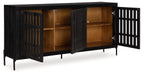 Vallisburg - Accent Cabinet - Black / Natural – Accent Cabinets by Signature Design by Ashley® at Furniture Wholesale Plus , Nashville furniture store