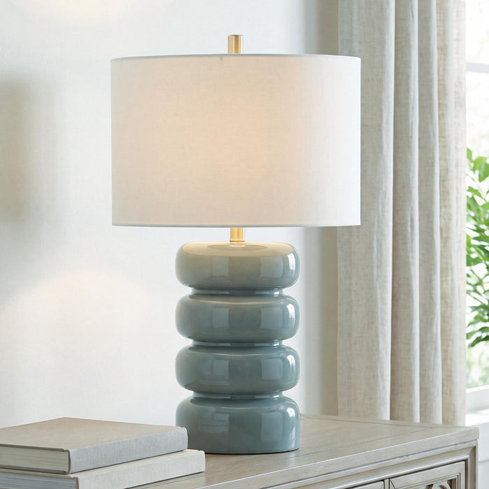 Clayard - Ceramic Table Lamp - Gray Blue – Table Lamps by Signature Design by Ashley® at Furniture Wholesale Plus , Nashville furniture store