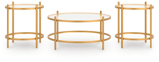 Pearlox - Occasional Table Set (Set of 3) - Gold – Table Sets by Signature Design by Ashley® at Furniture Wholesale Plus , Nashville furniture store