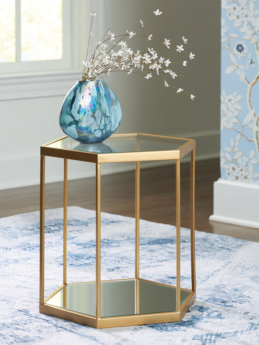 Veerwick - Accent Cocktail Table - Gold Finish – Coffee Tables by Signature Design by Ashley® at Furniture Wholesale Plus , Nashville furniture store