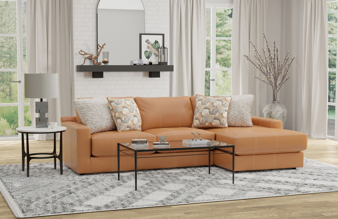 Minori - Italian Leather Sectional – Stationary Sectionals by Jackson at Furniture Wholesale Plus , Nashville furniture store