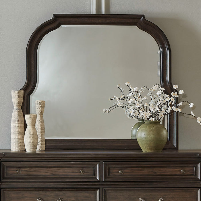 Providence Park - Curved Mirror - Chateau Brown – Mirrors by Liberty Furniture at Furniture Wholesale Plus , Nashville furniture store