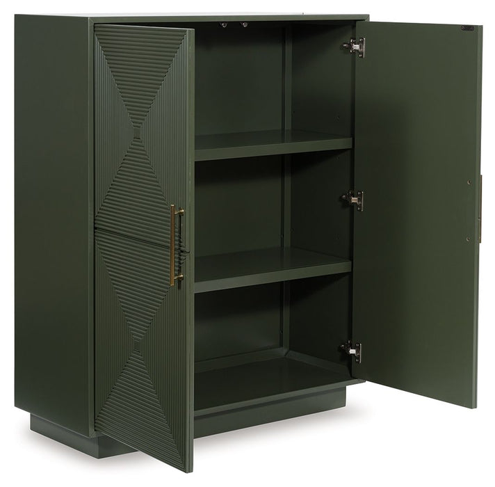 Geirwood - Accent Cabinet - Dark Green – Accent Cabinets by Signature Design by Ashley® at Furniture Wholesale Plus , Nashville furniture store