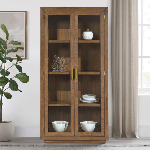 Garland - Curio - Dark Brown – Curio Cabinets by Steve Silver Furniture at Furniture Wholesale Plus , Nashville furniture store