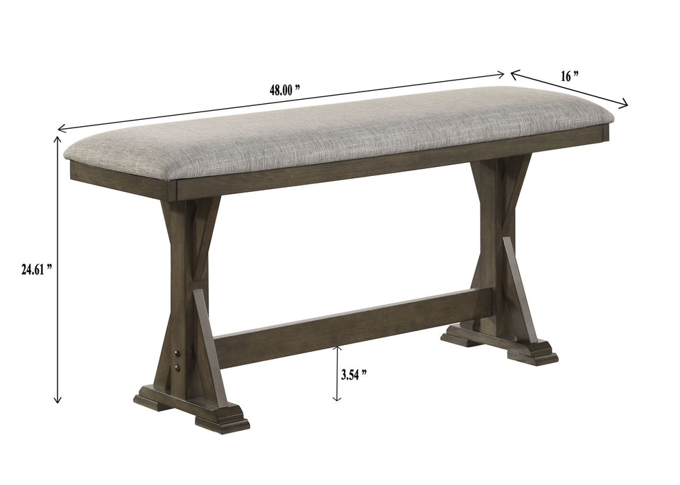 Lloyd - Counter Height Bench - Brown - Premium Dining Benches from Crown Mark - Just $159! Shop now at Furniture Wholesale Plus  We are the best furniture store in Nashville, Hendersonville, Goodlettsville, Madison, Antioch, Mount Juliet, Lebanon, Gallatin, Springfield, Murfreesboro, Franklin, Brentwood