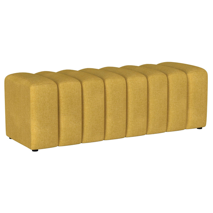 Summer - Fabric Upholstered Tufted Accent Bench - Premium Upholstered Benches from Coaster Fine Furniture - Just $309! Shop now at Furniture Wholesale Plus  We are the best furniture store in Nashville, Hendersonville, Goodlettsville, Madison, Antioch, Mount Juliet, Lebanon, Gallatin, Springfield, Murfreesboro, Franklin, Brentwood