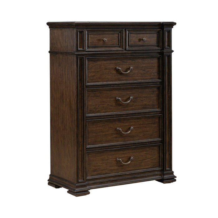 Providence Park - 6 Drawer Chest - Chateau Brown – Accent Chests by Liberty Furniture at Furniture Wholesale Plus , Nashville furniture store