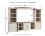 Havalance - 4 Pc. - Entertainment Center - 67" TV Stand - Brown / Beige – Entertainment Centers by Signature Design by Ashley® at Furniture Wholesale Plus , Nashville furniture store