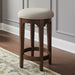 Arden Road - Upholstered Console Stool - Cherry – Counter Height (24"-27") by Liberty Furniture at Furniture Wholesale Plus , Nashville furniture store