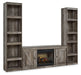 Wynnlow - 3-Piece Entertainment Center With Electric Fireplace - Gray – Entertainment Centers by Signature Design by Ashley® at Furniture Wholesale Plus , Nashville furniture store