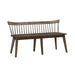 Midland Falls - Spindle Back Bench - Rustic Brown – Dining Benches by Liberty Furniture at Furniture Wholesale Plus , Nashville furniture store