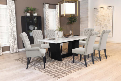 Sherry - Rectangular Marble Top Dining Table Set - Premium 5 Piece Dining Room Sets from CoasterElevations - Just $1639! Shop now at Furniture Wholesale Plus  We are the best furniture store in Nashville, Hendersonville, Goodlettsville, Madison, Antioch, Mount Juliet, Lebanon, Gallatin, Springfield, Murfreesboro, Franklin, Brentwood