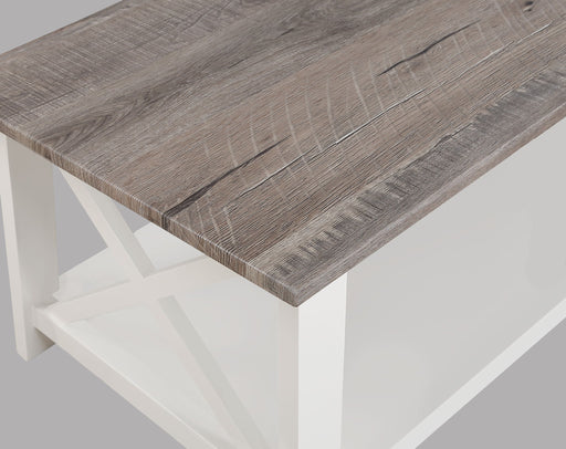 Thelma - 3 Piece Cocktail Set - White / Light Brown – Table Sets by Crown Mark at Furniture Wholesale Plus , Nashville furniture store