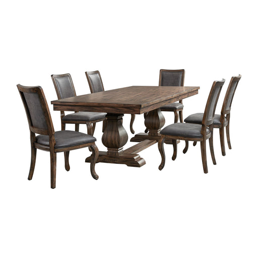 Gramercy - Dining Set – 6 Piece Dining Room Sets by Elements International at Furniture Wholesale Plus , Nashville furniture store