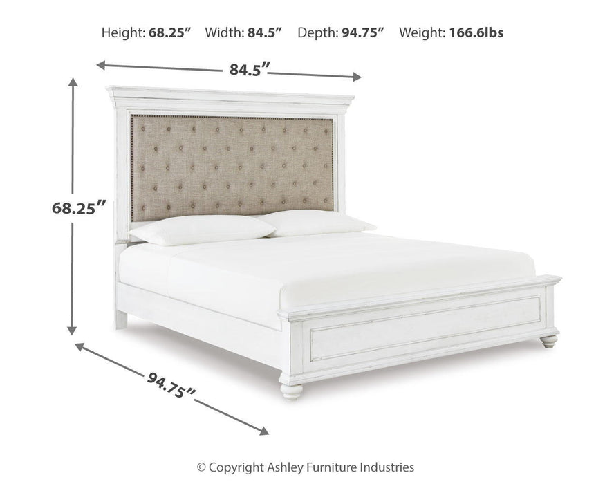 Kanwyn - Upholstered Panel Bed – Upholstered Beds by Benchcraft® at Furniture Wholesale Plus , Nashville furniture store