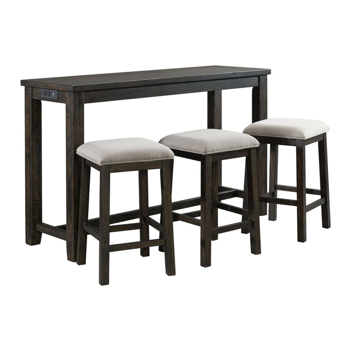 Stone - Occasional Bar Table Single Pack – 4 Piece Dining Room Sets by Elements International at Furniture Wholesale Plus , Nashville furniture store