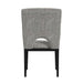 Oregon - Fabric Dining Side Chair (Set of 2) - Gray / Black – Chair Sets by Elements International at Furniture Wholesale Plus , Nashville furniture store