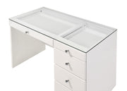 Morgan - Vanity Desk With Glass Top – Vanity Desks by Crown Mark at Furniture Wholesale Plus , Nashville furniture store