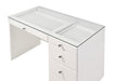 Morgan - Vanity Desk With Glass Top – Vanity Desks by Crown Mark at Furniture Wholesale Plus , Nashville furniture store