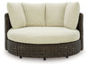 Kimora - Beige / Dark Brown - Swivel Lounge Chair With Cushion - Premium Swivel Chairs from Signature Design by Ashley® - Just $1528! Shop now at Furniture Wholesale Plus  We are the best furniture store in Nashville, Hendersonville, Goodlettsville, Madison, Antioch, Mount Juliet, Lebanon, Gallatin, Springfield, Murfreesboro, Franklin, Brentwood