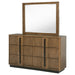 Terrace - 6-Drawer Dresser And Mirror - Ash Brown – Dresser & Mirror by Coaster Fine Furniture at Furniture Wholesale Plus , Nashville furniture store