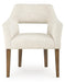 Marxmore - Dining Upholstered Arm Chair (Set of 2) - Beige / Brown – Chair Sets by Benchcraft® at Furniture Wholesale Plus , Nashville furniture store