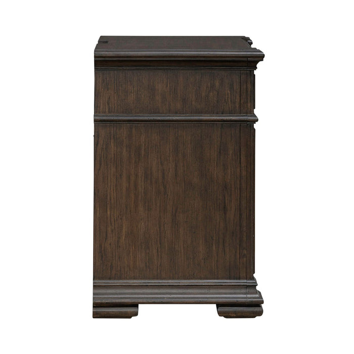 Providence Park - Nightstand With Charging Station - Chateau Brown – Nightstands w/ Charging Stations by Liberty Furniture at Furniture Wholesale Plus , Nashville furniture store