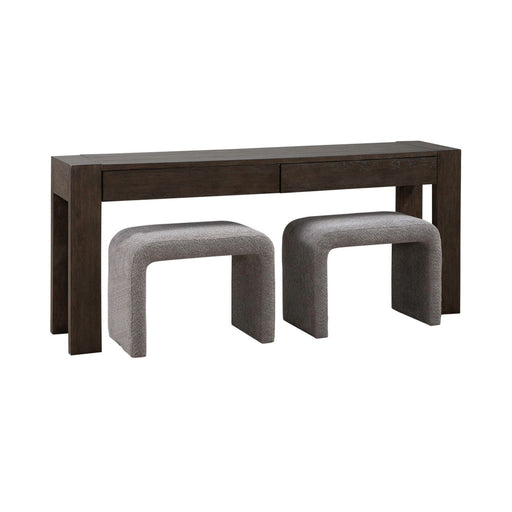 Cascade Falls - 3 Piece Set - Satin Espresso / Gray – 3 Piece Living Room Sets by Liberty Furniture at Furniture Wholesale Plus , Nashville furniture store