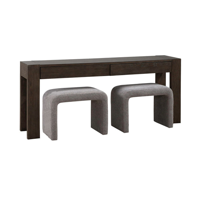 Cascade Falls - 3 Piece Set - Satin Espresso / Gray – 3 Piece Living Room Sets by Liberty Furniture at Furniture Wholesale Plus , Nashville furniture store
