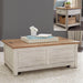 Farmhouse Reimagined - 3 Piece Table Set - Antique White / Chestnut Tops – Table Sets by Liberty Furniture at Furniture Wholesale Plus , Nashville furniture store
