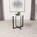 Tobin - Square Marble Top Table – End Tables by Coaster Fine Furniture at Furniture Wholesale Plus , Nashville furniture store