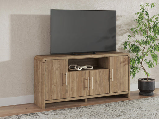 Dovander - Extra Large TV Stand - Brown – TV Stands by Signature Design by Ashley® at Furniture Wholesale Plus , Nashville furniture store
