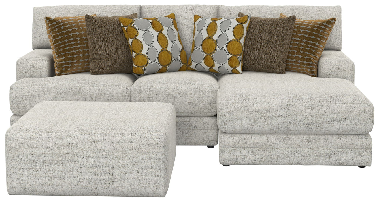 Tori - Sectional With Comfort Coil Seating, Cocktail Ottoman And Accent Pillows Included – 2 Piece Living Room Sets by Jackson at Furniture Wholesale Plus , Nashville furniture store