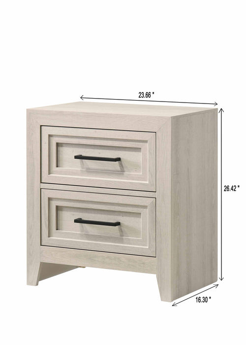 Lorraine - Nightstand - Antique White – Accent Nightstands by Crown Mark at Furniture Wholesale Plus , Nashville furniture store