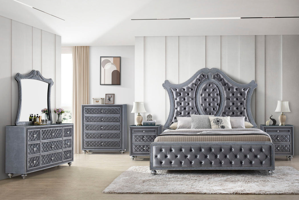 Voltare - Bed – Upholstered Beds by Crown Mark at Furniture Wholesale Plus , Nashville furniture store