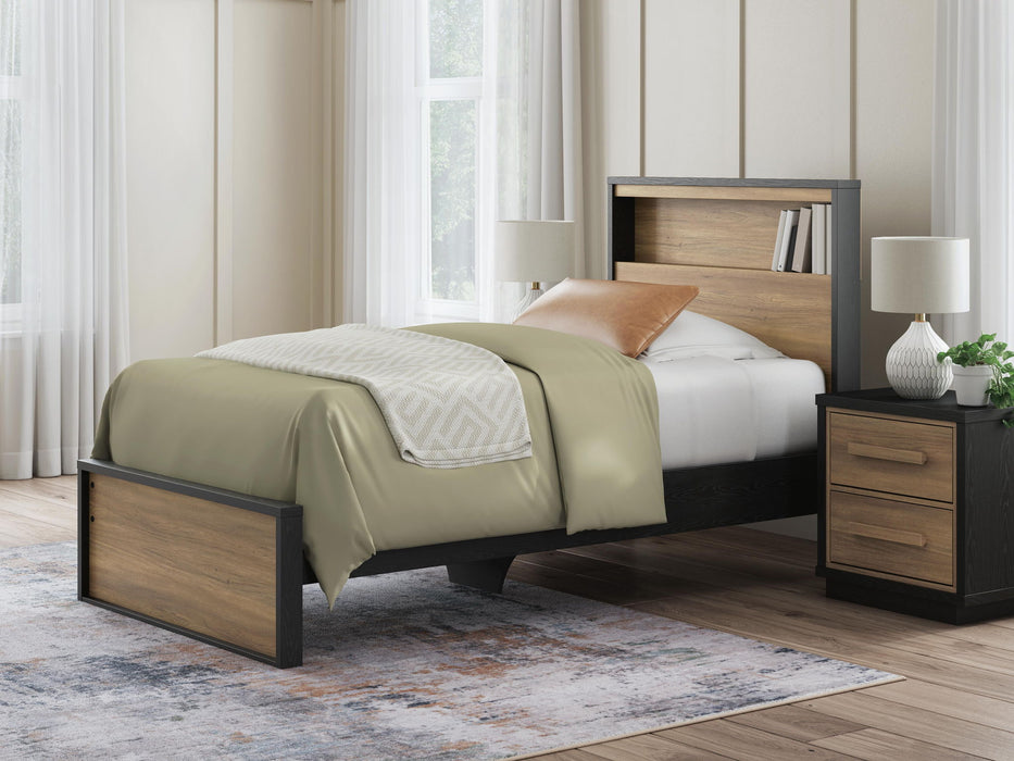 Kozmour - Bookcase Complete Bed Frame – Panel Beds by Signature Design by Ashley® at Furniture Wholesale Plus , Nashville furniture store