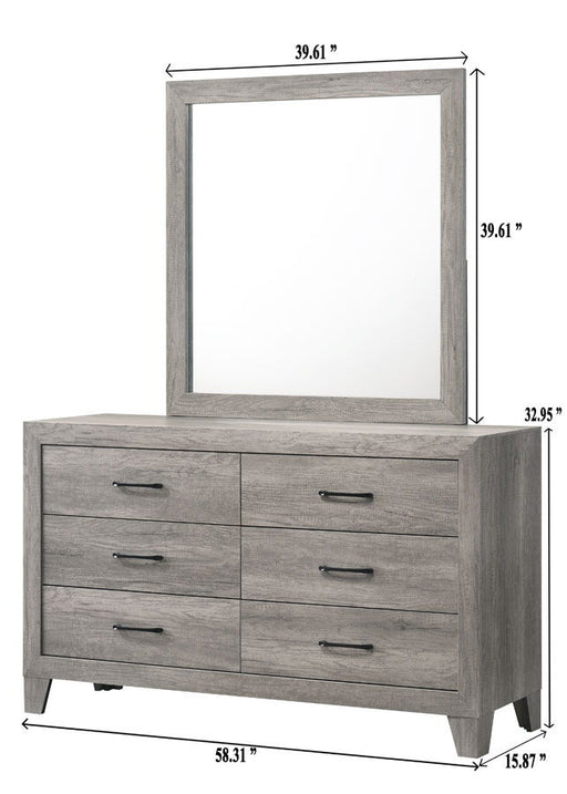 Hopkins - Dresser, Mirror – Dresser & Mirror by Crown Mark at Furniture Wholesale Plus , Nashville furniture store