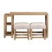 Corso - 3 Piece Console Set - Natural & Concrete – 3 Piece Living Room Sets by Liberty Furniture at Furniture Wholesale Plus , Nashville furniture store