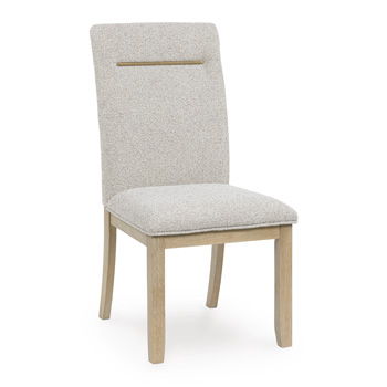 Lasinger - Dining Upholstered Side Chair (Set of 2) - Light Brown – Chair Sets by Signature Design by Ashley® at Furniture Wholesale Plus , Nashville furniture store