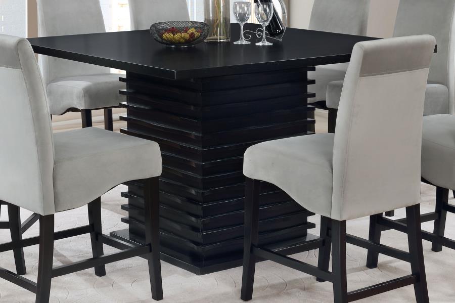 Stanton - Square Counter Height Dining Table - Black – Counter Tables by CoasterEssence at Furniture Wholesale Plus , Nashville furniture store
