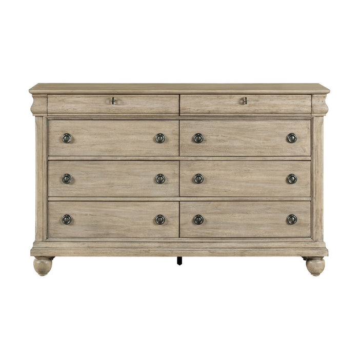 Rustic Traditions - 8 Drawer Dresser – Dresser & Mirror by Liberty Furniture at Furniture Wholesale Plus , Nashville furniture store