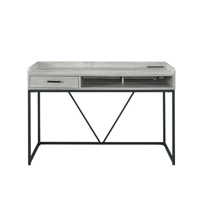 Preston - Desk - Gray – Writing Desks by Elements International at Furniture Wholesale Plus , Nashville furniture store