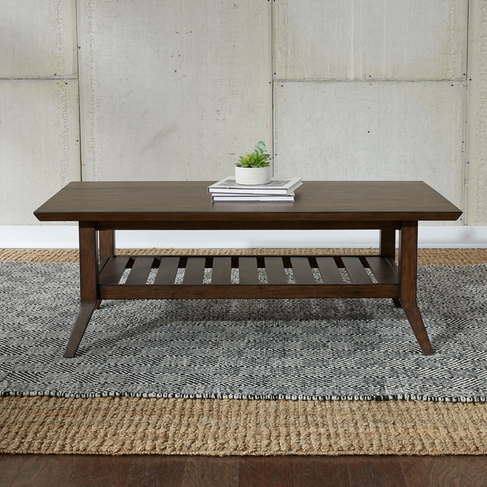 Ventura Blvd - 3 Piece Table Set (1 Cocktail Table 2 Round End Tables) - Bronze Spice – Table Sets by Liberty Furniture at Furniture Wholesale Plus , Nashville furniture store
