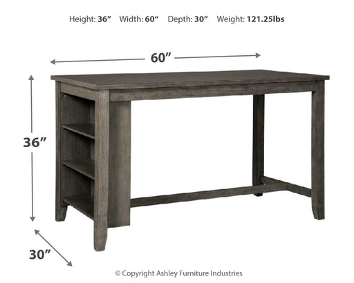 Caitbrook - Rectangular Dining Room Counter Table - Gray – Counter Tables by Signature Design by Ashley® at Furniture Wholesale Plus , Nashville furniture store