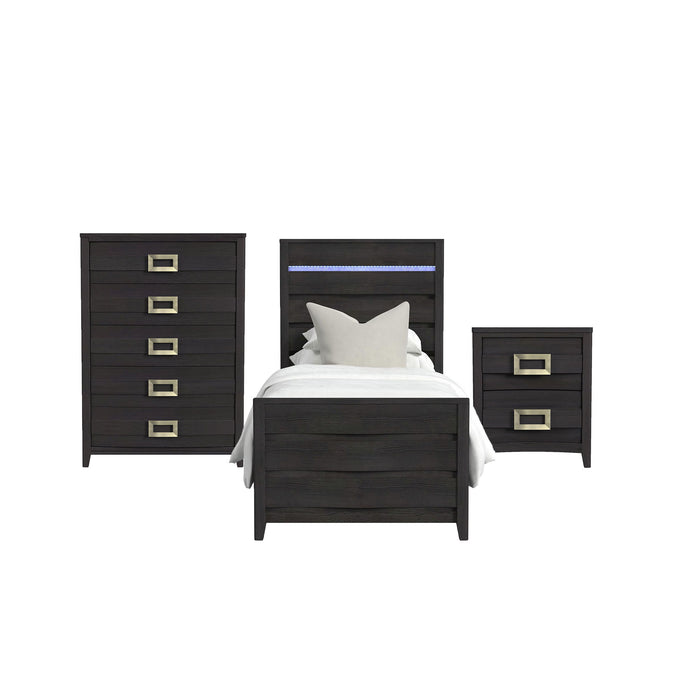 Tobias - Bedroom Set With LED – 3 Piece Bedroom Sets by Elements International at Furniture Wholesale Plus , Nashville furniture store